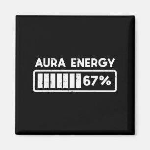 Íman Aura Energia 67 Número Divertido 6 7 Meme Crianças