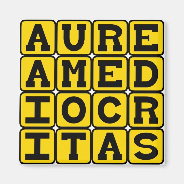 Íman Aurea Mediocritas, Termo Médio (Frente)