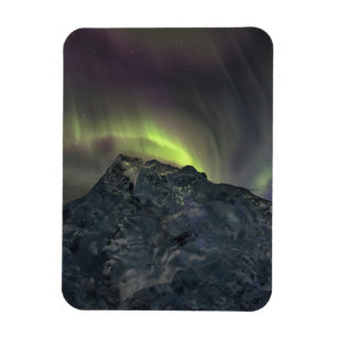 Íman Aurora Boreal Iceberg Jokulsarlon Islândia