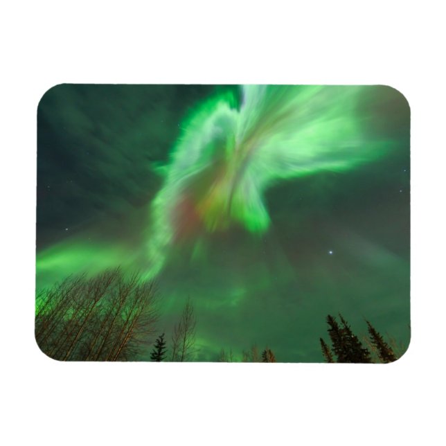 Íman Aurora Boreal Luzes do Norte | Fairbanks (Horizontal)