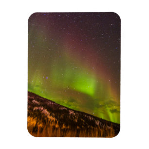 Íman Aurora Borealis Montanhas Fairbanks Alaska