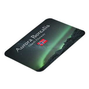 Íman Aurora Borealis Norte da Noruega Souvenir Magnet