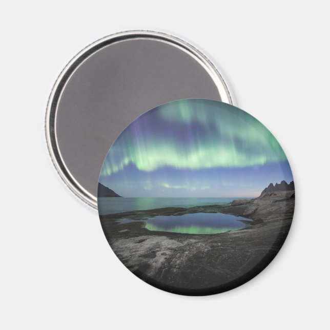 Íman Aurora Borealis Noruega (Front/Back)