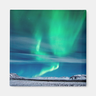 Íman Aurora Borealis sobre Mosfellsheiði