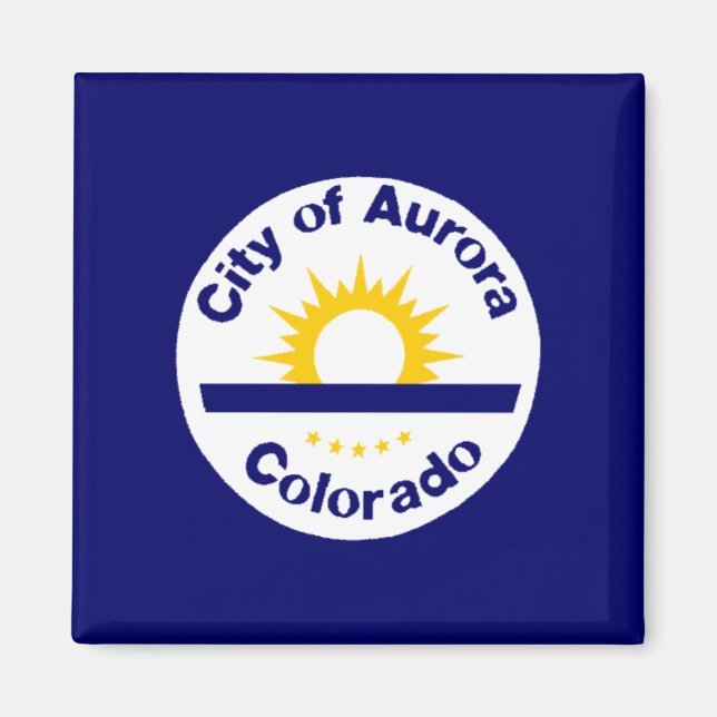 Íman Aurora, Colorado Flag (Frente)
