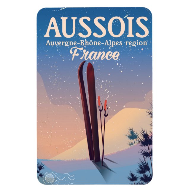 Íman Aussois Auvergne-Rhône-Alpes France poster de esqu (Vertical)