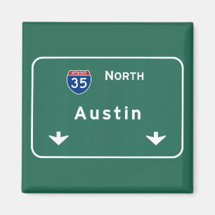 Íman Austin Texas tx Interstate Highway Freeway Road :