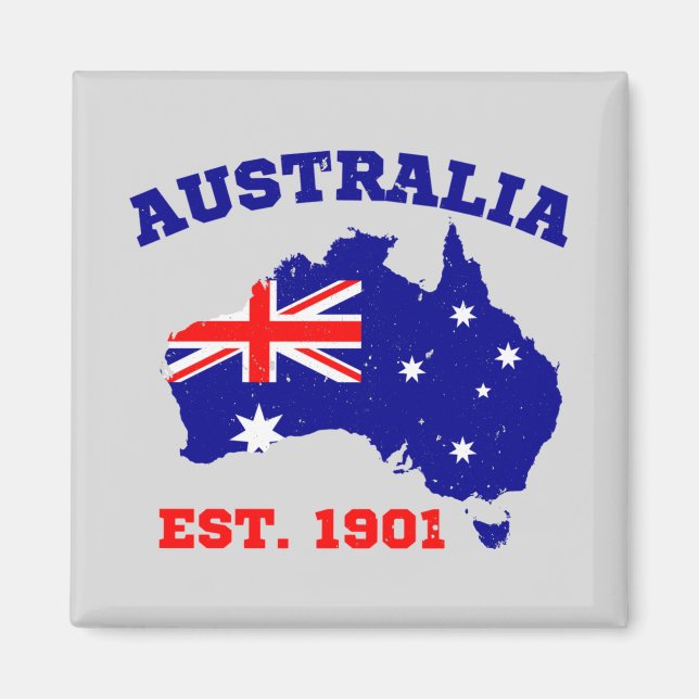 Íman Austrália Estabelecida em 1901 (Frente)