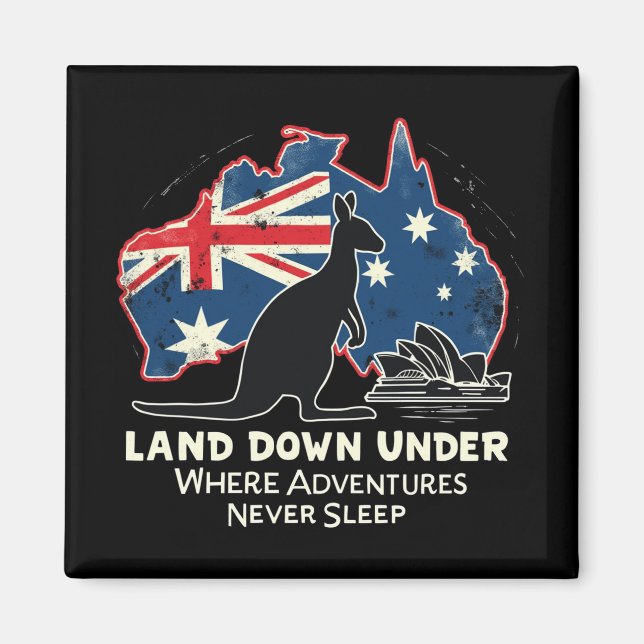 Íman Austrália, Kangaroo Aussies, desce abaixo (Frente)