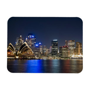 Íman Austrália, Sydney. Linha do horizonte com Casa da 