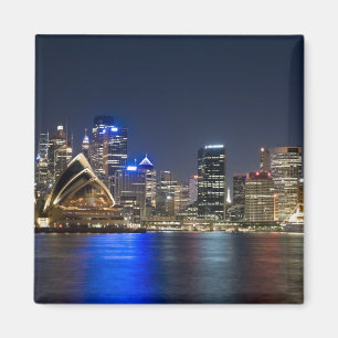 Íman Austrália, Sydney. Linha do horizonte com Casa da 
