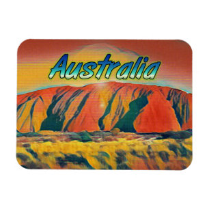 Íman Austrália Uluru Ayers Rock surreal