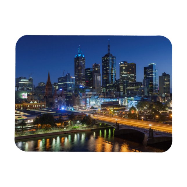Íman Austrália, Vitória, Melbourne, horizonte com (Horizontal)