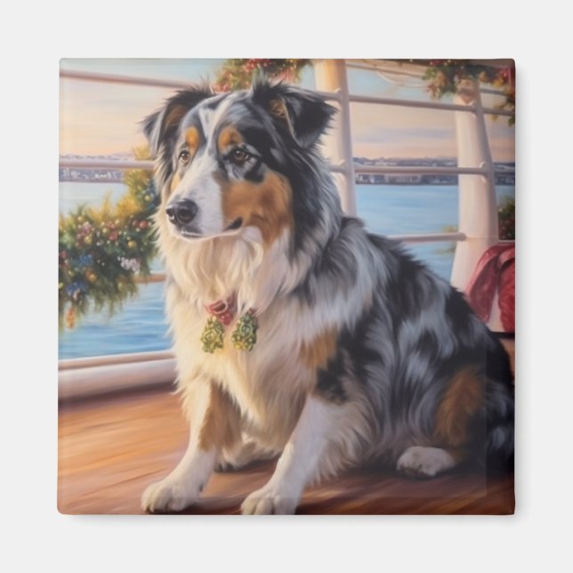 Íman Australian Shepherd Natal Cruzeiro: Incrível (Frente)