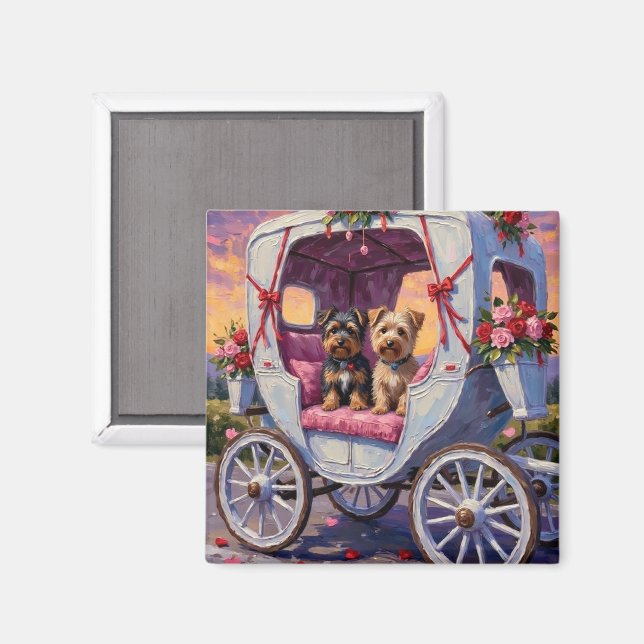 Íman Australian Terrier Dog Valentine's Day  (Front/Back)