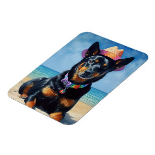 Íman australiano Kelpie on Beach, cão amante presente d