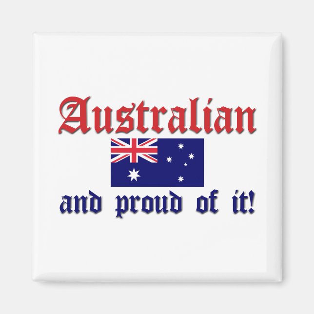 Íman Australiano orgulhoso (Frente)