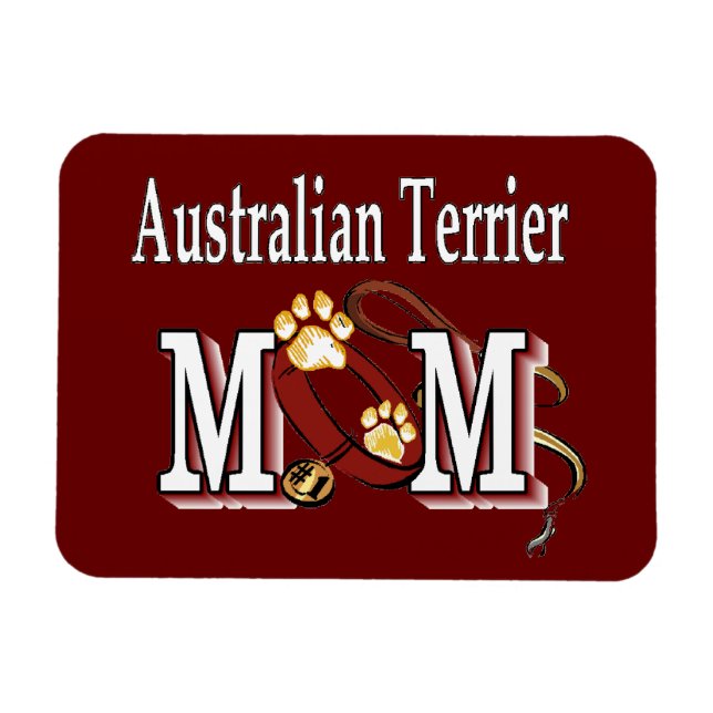Íman Australiano Terrier Dog MOM (Horizontal)