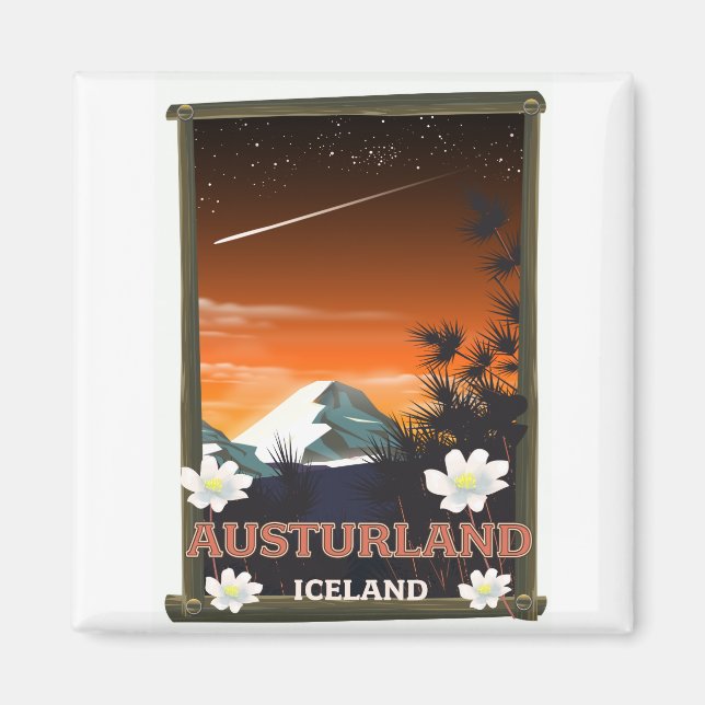 Íman Austurland iceland poster de viagens (Frente)