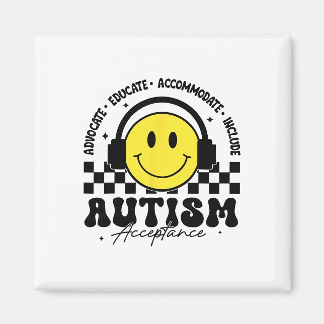 Íman Autism Awareness Acceptance Special Education Teac (Frente)