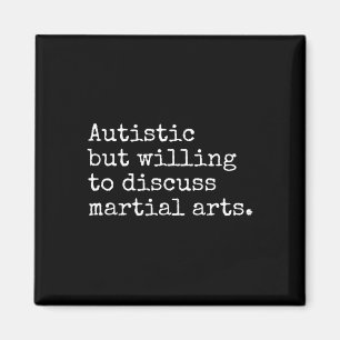 Íman Autismo Aspie Karate Kung Fu Autista Marcial A