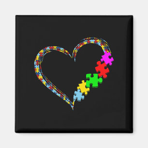 Íman Autismo Consciência Amor Quebra-cabeça Namorados C