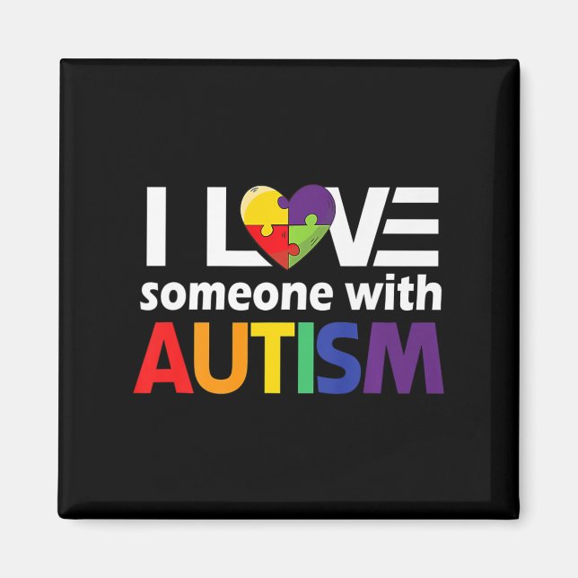 Íman Autismo Consciência Presente Autismo Mãe Eu Amo Al (Frente)