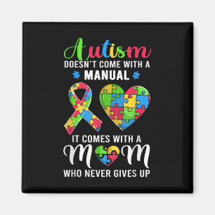 Íman Autismo de aspas inspiradoras Mamãe Camisa Autismo