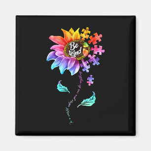 Íman Autismo De Girassol Seja Quebra-cabeça