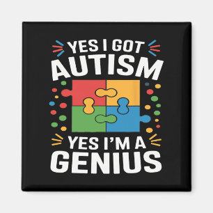 Íman Autismo Engraçado Sensibilização Crianças Quebra-c