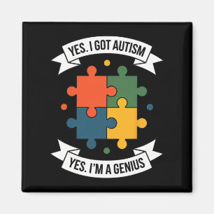 Íman Autismo Engraçado Sensibilização Crianças Quebra-c