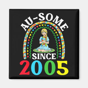Íman Autismo Incrível Ausome Desde 2005 Feliz 21º Anive