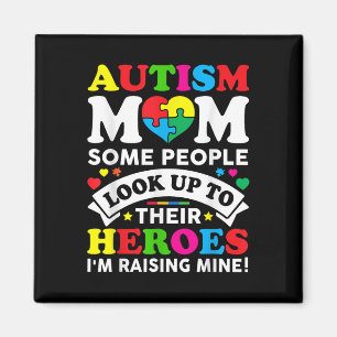 Íman Autismo Mãe Aumentando o Autismo Herói Sensibiliza