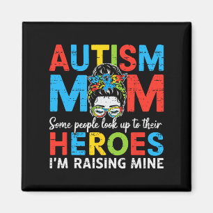 Íman Autismo Mãe Aumentando O Herói Autismo Sensibiliza