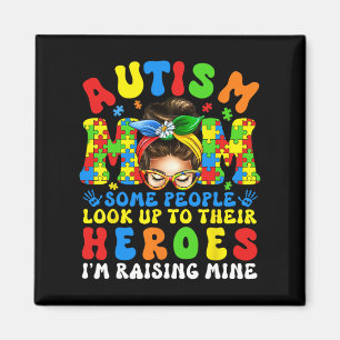 Íman Autismo Mãe Aumentando O Herói Autismo Sensibilize