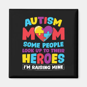Íman Autismo Mãe Pessoas Olham Para Os Heroínas, Elevan