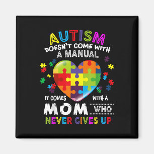 Íman Autismo Mamãe Não Vem Com Um Autismo Manual Mulher
