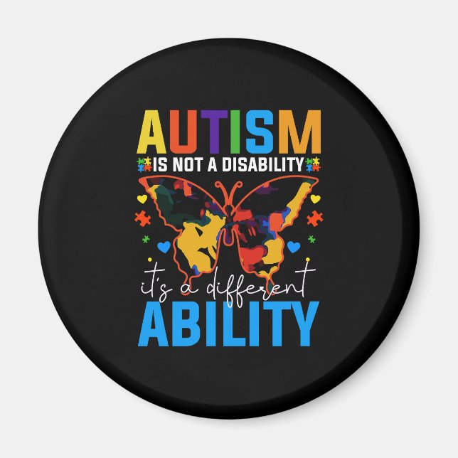 Íman Autismo Não É Deficiência É Diferente (Frente)