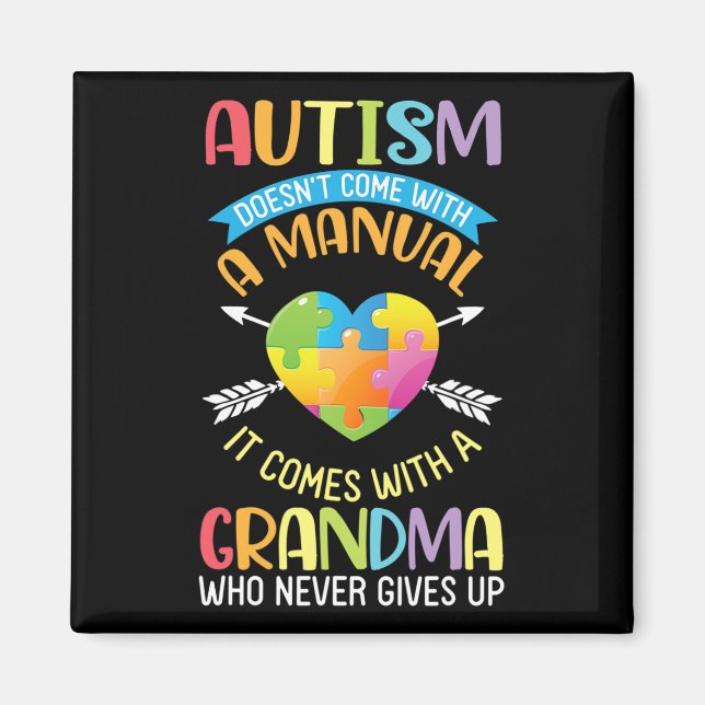 Íman Autismo não vem com um manual que vem com um (Frente)