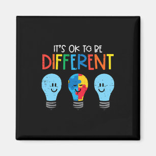 Íman Autismo Ok Para Ser Diferente Luz Bulbo Conscienti