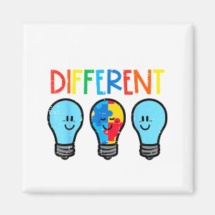Íman Autismo Ok Para Ser Diferente Luz Bulbo Conscienti