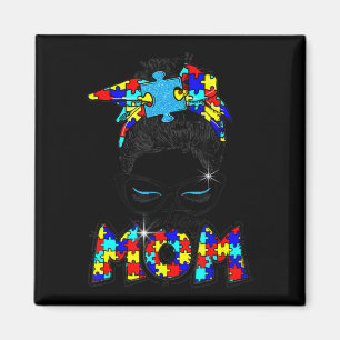 Íman Autismo Quebra-cabeça de Bun Mama Cabeça Consciênc