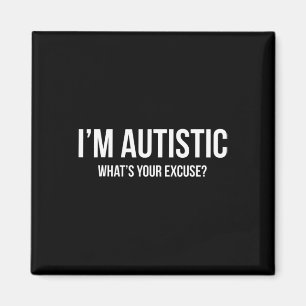 Íman Autismo Sarcástico - Eu sou autista