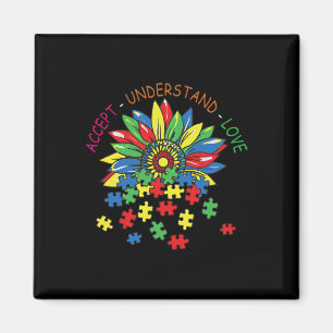 Íman Autismo Sensibilização Aceite Compreender Amor Com