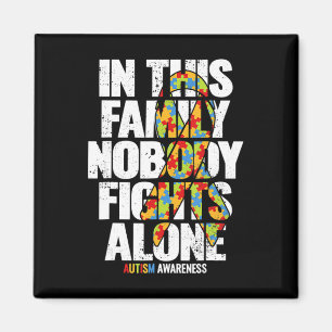 Íman Autismo Sensibilização Camisa Suporte Família Mãe 