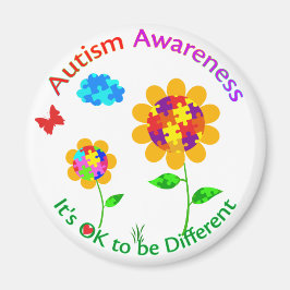 Íman Autismo Sensibilização Girassol