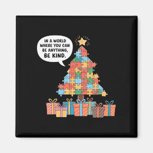 Íman Autismo Sensibilização Natal Seja gentil Xmas P