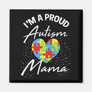 Íman Autismo Sensibilização Orgulhosa Mãe Quebra-cabeça