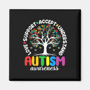 Íman Autismo Shirt Love Aceita Suporte Autismo Autismo