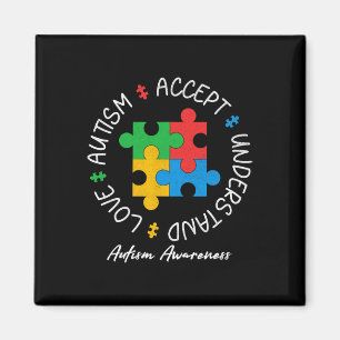 Íman Autismo Shirt Love Aceita Suporte Autismo Autismo